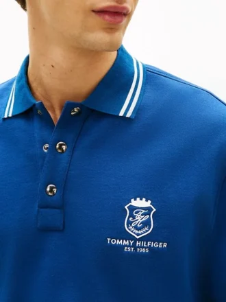 Camisola Polo Rugby com Emblema Monograma