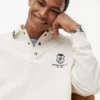 Camisola Polo Rugby com Emblema Monograma Camisola Polo Rugby com Emblema Monograma