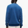 Camisola Raglan com logótipo de bandeira tingida a índigo Camisola Raglan com logótipo de bandeira tingida a índigo