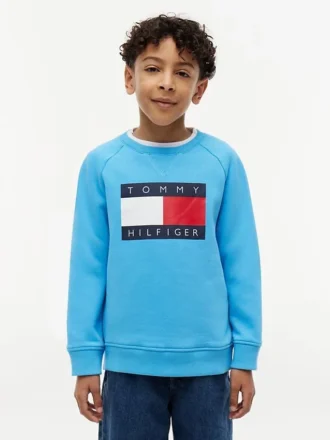 Camisola Raglan com logótipo Tommy Flag para criança