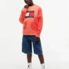Camisola Raglan com logótipo Tommy Flag para criança Camisola Raglan com logótipo Tommy Flag para criança