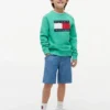 Camisola Raglan com logótipo Tommy Flag para criança Camisola Raglan com logótipo Tommy Flag para criança