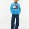 Camisola Raglan com logótipo Tommy Flag para criança Camisola Raglan com logótipo Tommy Flag para criança