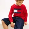 Camisola Raglan com logótipo Tommy Flag para criança Camisola Raglan com logótipo Tommy Flag para criança