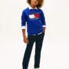 Camisola Raglan com logótipo Tommy Flag para criança Camisola Raglan com logótipo Tommy Flag para criança