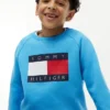 Camisola Raglan com logótipo Tommy Flag para criança Camisola Raglan com logótipo Tommy Flag para criança