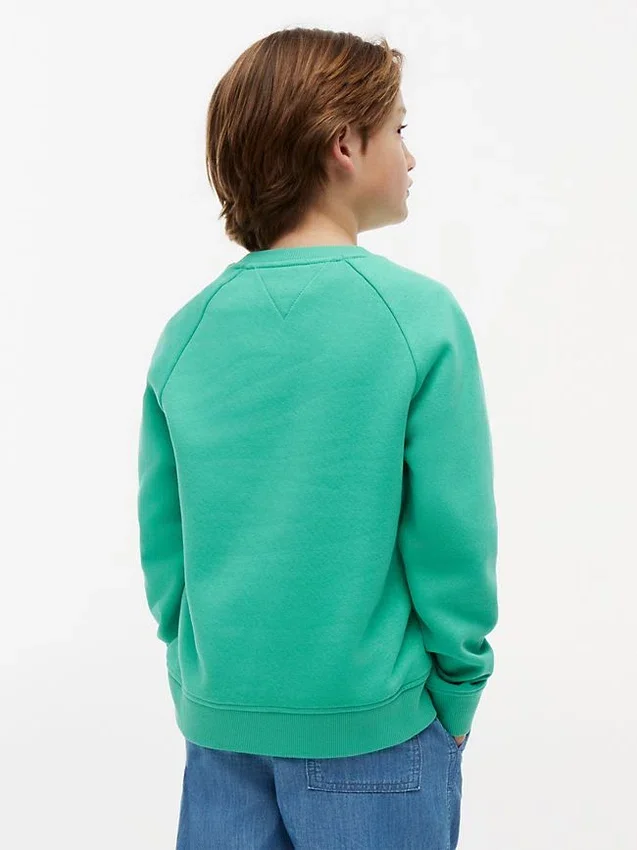 Camisola Raglan com logótipo Tommy Flag para criança Camisola Raglan com logótipo Tommy Flag para criança