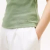 Camisola sem mangas com decote em V e canelado Camisola sem mangas com decote em V e canelado