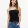 Camisola sem mangas com franzido Tommy Jeans Slim Fit Camisola sem mangas com franzido Tommy Jeans Slim Fit