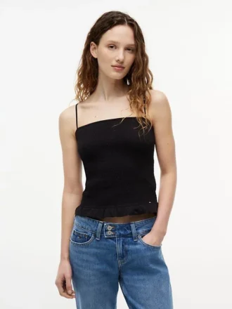Camisola sem mangas com franzido Tommy Jeans Slim Fit