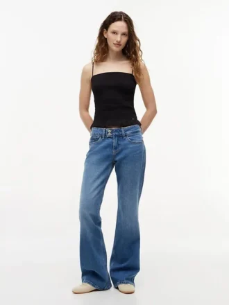 Camisola sem mangas com franzido Tommy Jeans Slim Fit