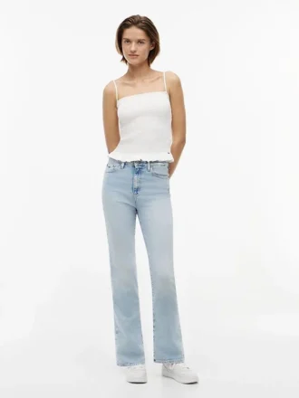 Camisola sem mangas com franzido Tommy Jeans Slim Fit