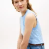 Camisola sem mangas com gola redonda Camisola sem mangas com gola redonda