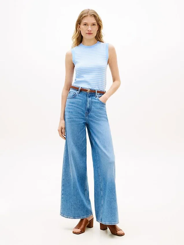 Camisola sem mangas com gola redonda Camisola sem mangas com gola redonda
