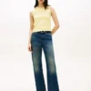 Camisola sem mangas com gola redonda Camisola sem mangas com gola redonda