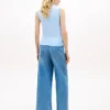 Camisola sem mangas com gola redonda Camisola sem mangas com gola redonda