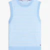 Camisola sem mangas com gola redonda Camisola sem mangas com gola redonda