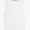 Camisola sem mangas com gola redonda Camisola sem mangas com gola redonda
