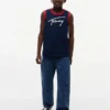 Camisola sem mangas com logótipo Tommy em letra cursiva para criança Camisola sem mangas com logótipo Tommy em letra cursiva para criança
