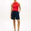 Camisola sem mangas com malha trançada Camisola sem mangas com malha trançada