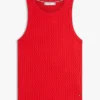 Camisola sem mangas com malha trançada Camisola sem mangas com malha trançada