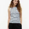 Camisola sem mangas de corte justo Camisola sem mangas de corte justo