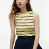 Camisola sem mangas de corte justo Camisola sem mangas de corte justo
