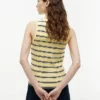Camisola sem mangas de corte justo Camisola sem mangas de corte justo
