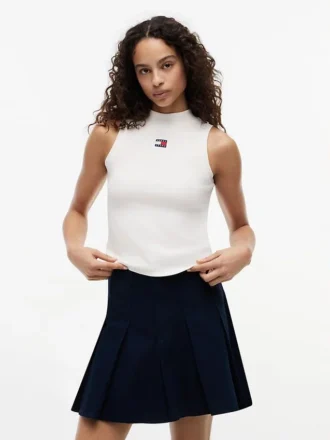 Camisola sem mangas de gola alta Tommy Jeans Slim Fit