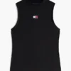 Camisola sem mangas de gola alta Tommy Jeans Slim Fit Camisola sem mangas de gola alta Tommy Jeans Slim Fit