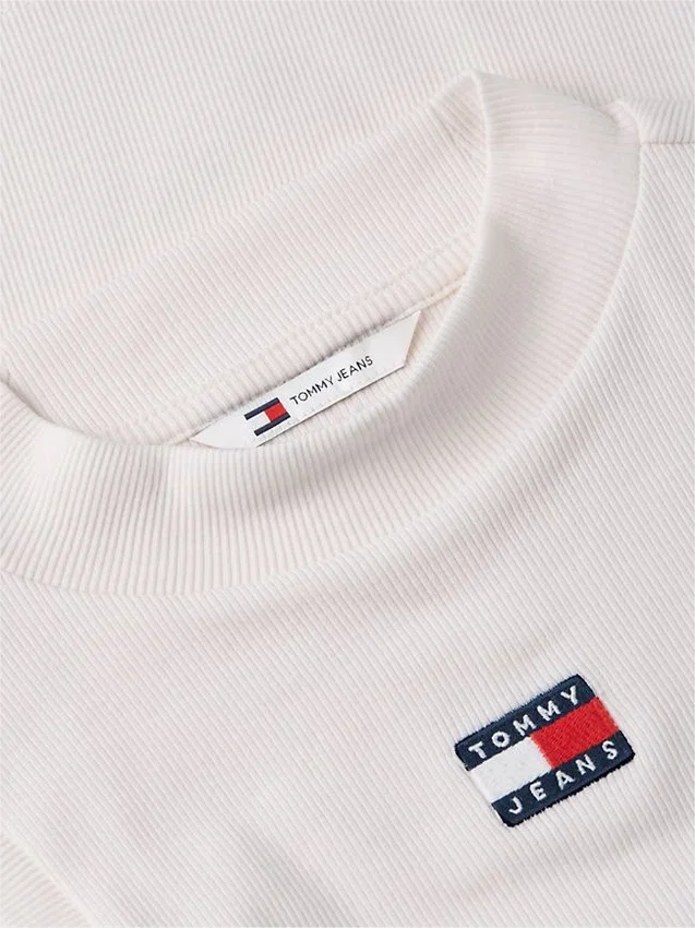 Camisola sem mangas de gola alta Tommy Jeans Slim Fit Camisola sem mangas de gola alta Tommy Jeans Slim Fit