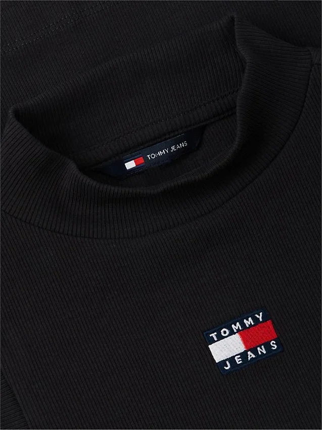 Camisola sem mangas de gola alta Tommy Jeans Slim Fit Camisola sem mangas de gola alta Tommy Jeans Slim Fit
