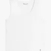 Camisola sem mangas em malha canelada Camisola sem mangas em malha canelada