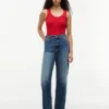 Camisola sem mangas em malha mista Camisola sem mangas em malha mista