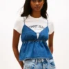Camisola sem mangas Tommy Jeans em chambray Camisola sem mangas Tommy Jeans em chambray