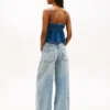 Camisola sem mangas Tommy Jeans em chambray Camisola sem mangas Tommy Jeans em chambray