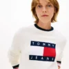 Camisola Tommy Jeans com logótipo da bandeira Camisola Tommy Jeans com logótipo da bandeira