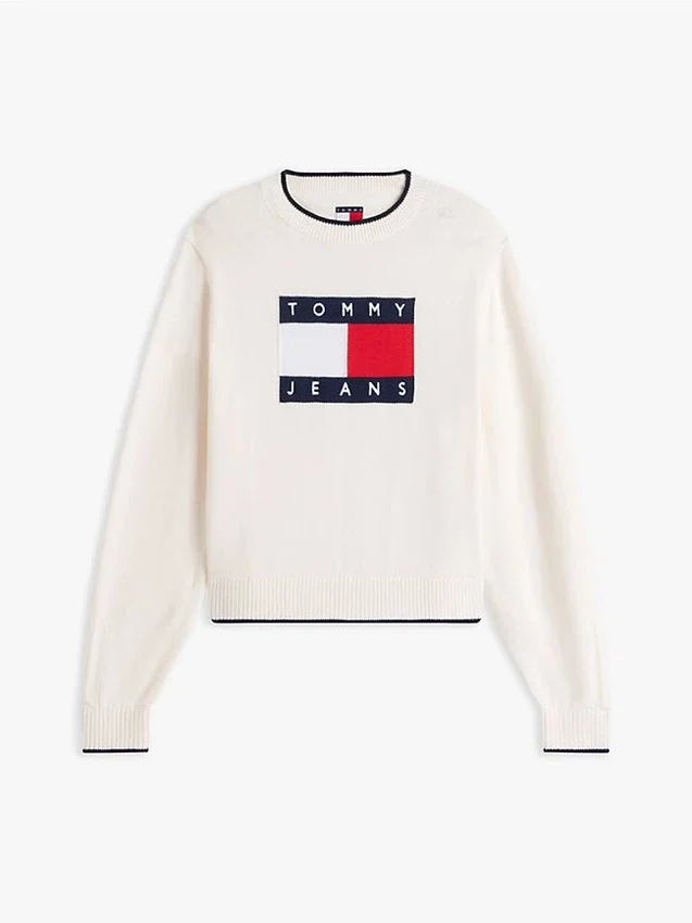 Camisola Tommy Jeans com logótipo da bandeira Camisola Tommy Jeans com logótipo da bandeira