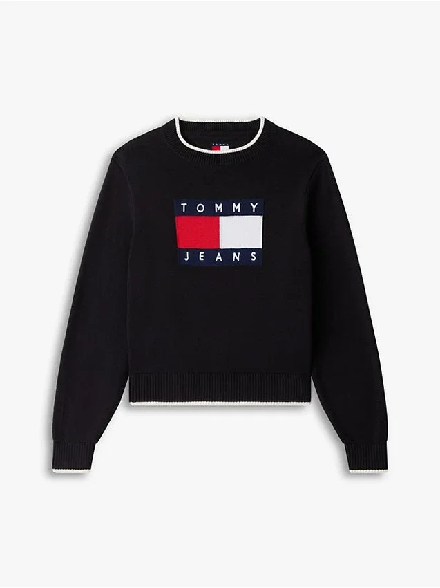 Camisola Tommy Jeans com logótipo da bandeira Camisola Tommy Jeans com logótipo da bandeira