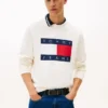 Camisola Tommy Jeans com logótipo de bandeira grande Camisola Tommy Jeans com logótipo de bandeira grande