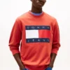 Camisola Tommy Jeans com logótipo de bandeira grande Camisola Tommy Jeans com logótipo de bandeira grande