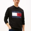 Camisola Tommy Jeans com logótipo de bandeira grande Camisola Tommy Jeans com logótipo de bandeira grande