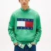 Camisola Tommy Jeans com logótipo de bandeira grande Camisola Tommy Jeans com logótipo de bandeira grande