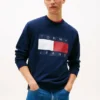 Camisola Tommy Jeans com logótipo de bandeira grande Camisola Tommy Jeans com logótipo de bandeira grande