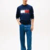Camisola Tommy Jeans com logótipo de bandeira grande Camisola Tommy Jeans com logótipo de bandeira grande
