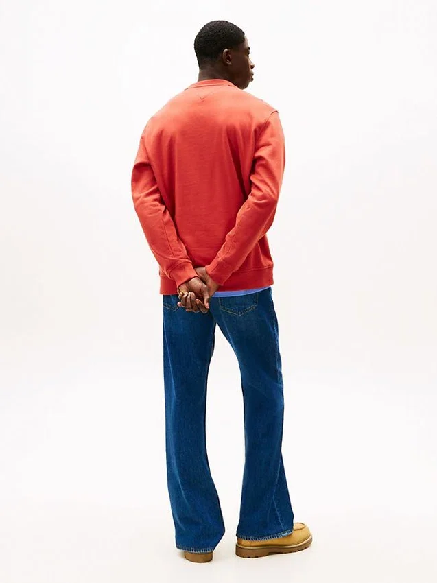 Camisola Tommy Jeans com logótipo de bandeira grande Camisola Tommy Jeans com logótipo de bandeira grande