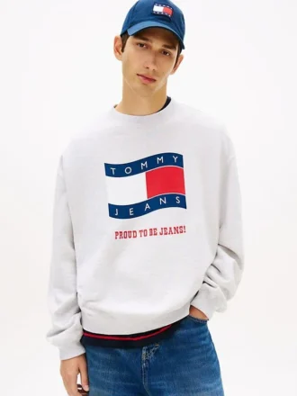 Camisola Tommy Jeans com logótipo Wavy Flag