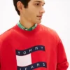 Camisola Tommy Jeans com logótipo Wavy Flag Camisola Tommy Jeans com logótipo Wavy Flag