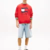 Camisola Tommy Jeans com logótipo Wavy Flag Camisola Tommy Jeans com logótipo Wavy Flag