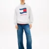Camisola Tommy Jeans com logótipo Wavy Flag Camisola Tommy Jeans com logótipo Wavy Flag